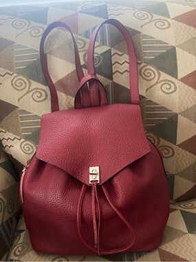 Rebecca Minkoff Darren Backpack Leather Burgundy Ref
